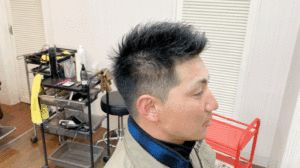 【大阪 堺】南海本線堺駅近く、ライフヘアーにて6mmのバリカンを使った髪型アフターの写真。