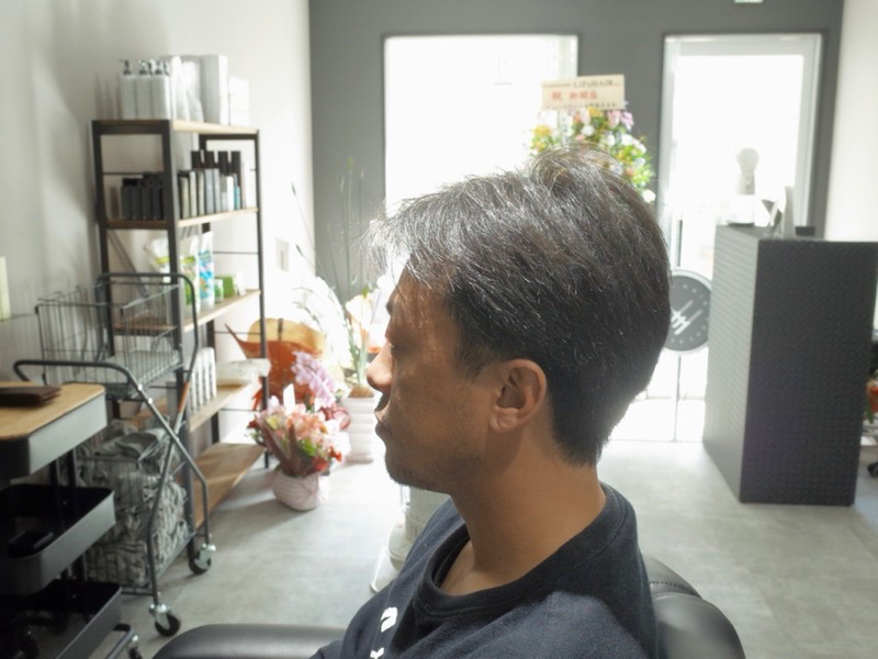 大阪の堺市でカットしたツーブロックの髪型の写真