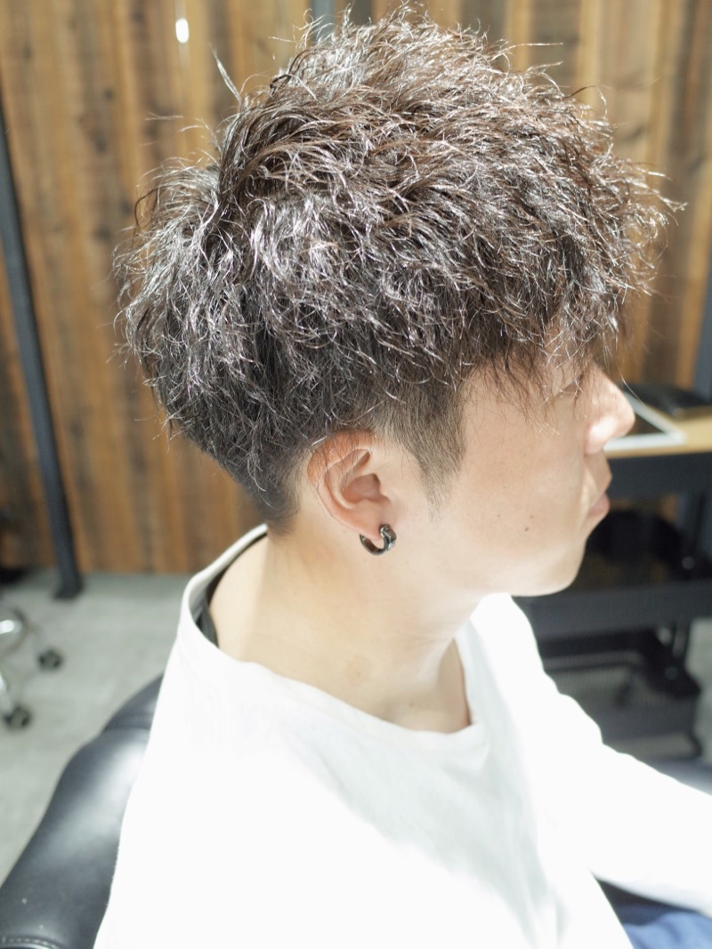 大阪府堺市でカットしたメンズツイストの髪型の写真
