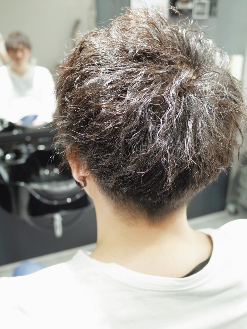 大阪府堺市でカットしたメンズツイストの髪型の写真